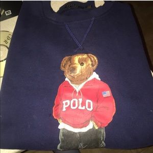 Polo teddy bear crew neck RARE